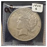 1922-S PEACE SILVER DOLLAR