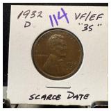 1932-D WHEAT PENNY CENT SCARCE DATE