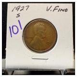 1927-S WHEAT PENNY CENT