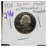 1978 DCAM PROOF WASHINGTON QUARTER