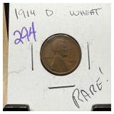 1914-D WHEAT PENNY CENT RARE DATE