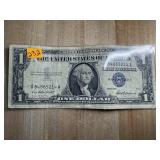 $1 SILVER CERTIFICATE CURRENCY NOTE 1957