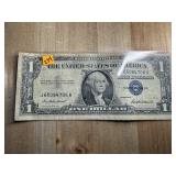$1 SILVER CERTIFICATE CURRENCY NOTE 1957