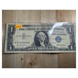 $1 SILVER CERTIFICATE CURRENCY NOTE 1957