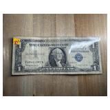 $1 SILVER CERTIFICATE CURRENCY NOTE 1957-B