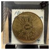1969 RAZORBACK CALENDAR TOKEN COIN