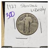 1927 STANDING LIBERTY SILVER QUARTER