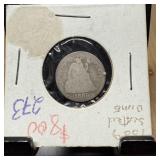 1889 SEATED LIBERTY SILVER DIME