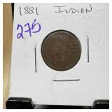 1881 INDIAN HEAD PENNY CENT