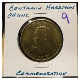 BENJAMIN HARRISON COMMEMORATIVE COIN