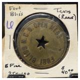 FORT BLISS TEXAS MESS TOKEN RARE