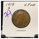 1918-S WHEAT PENNY CENT