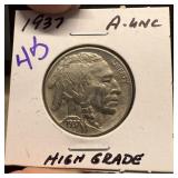 1937 BUFFALO NICKEL HIGH GRADE BETTER