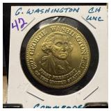 G WASHINGTON UNC COMMEMORATIVE TOKEN COIN