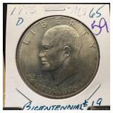 1976-D BICENTENNIAL UNC IKE DOLLAR