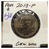 2013 WOODROW WILSON GEM UNC DOLLAR COIN