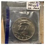 1999 UNC JFK HALF DOLLAR