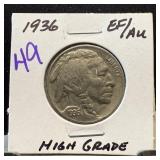 1936 BUFFALO NICKEL HIGH GRADE