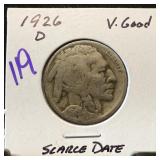 1926-D BUFFALO NICKEL SCARCE DATE