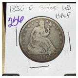 1856-O SEATED LIBERTY SILVER HALF DOLLAR
