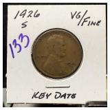 1926-S WHEAT PENNY CENT KEY DATE