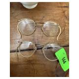 2PC GOLD FILL EYEGLASSES EYE GLASSES