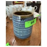 SIGNED MARY DUKE POTTERY BRUSH POT
