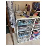 ELFA SHELVES WITH CONTENTS ON TOP & INSIDE