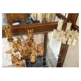 CHINESE CARVED CHESS PIECES