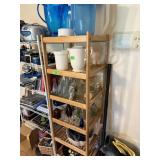 NICE WOOD SLATTED SHELF UNIT