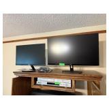 2PC FLAT SCREEN COMPUTER MONITORS NOTE