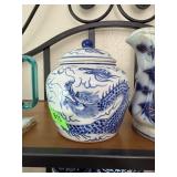 DRAGON THEME LIDDED COOKIE JAR