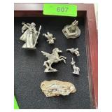 LOT OF PEWTER FIGURINES