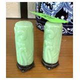 VINTAGE SUPERLON CELLULOID SALT PEPPER SHAKERS