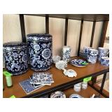 LARGE LOT OF MIXED BLUE & WHITE CHINA  BOMBAY MORE