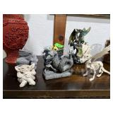 LOT OF MIXED DRAGON FIGURES DECOR