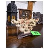 VINTAGE CARVED SOAPSTONE DRAGON FIGURE