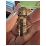 STERLING SILVER OVER GLASS PERFUME BOTTLE