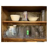 LOT OF KITCHEN PICTURED GLASSWARE