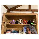 LOT OF MIXED STUFFED ANIMALS TY BEANIE BABIES MORE