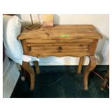 RUSTIC WOOD ACCENT TABLE W DRAWER