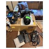 NIKON D70 W 4 LENSES CHARGERS ETC