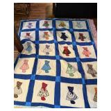 HANDMADE QUILT BLUE