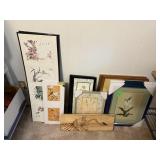 LARGE LOT OF MIXED FRAMES / ART / PRINTS