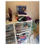 ELFA SHELVES WITH CONTENTS ON TOP & INSIDE