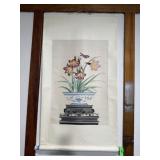 ORIGINAL SILK PAINTING CHINESE SCROLL