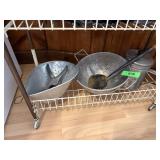 VINTAGE PRIMITIVE STRAINERS / UTENSILS ETC