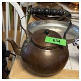 VINTAGE COPPER TEAPOT