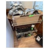 VINTAGE 3 TIER ROLLING UTILITY CART