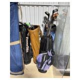 LOT OF MIXED GOLF CLUBS